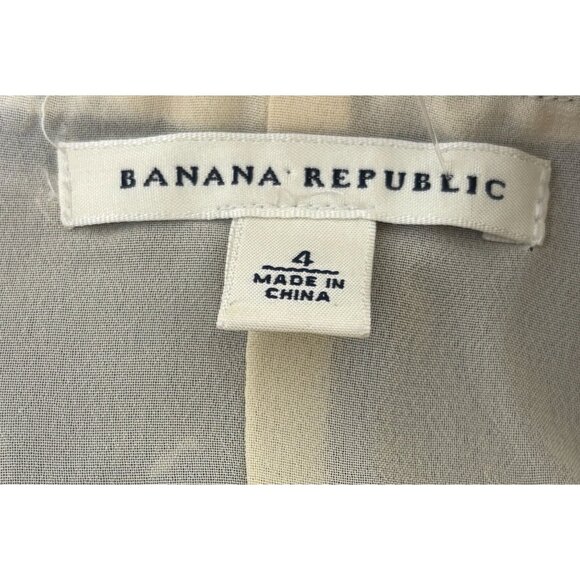 Banana Republic Sleeveless Abstract Print Ruffle Hem Maxi Dress 4 - Picture 5 of 5